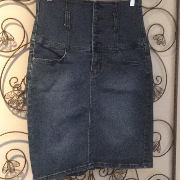 Piama Dresses & Skirts - Piama High Waisted Denim Pencil Skirt